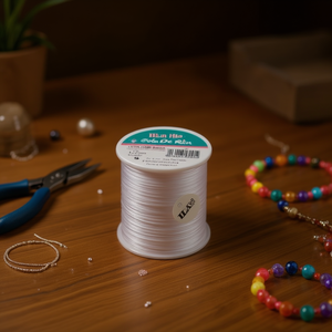 อิลัน ฮิโล โคลา เดอ ราตัน 1.5 มม. 50 ม. สีขาว สำหรับงานเครื่องประดับ - Product Image 2