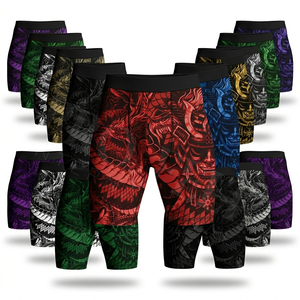 100% Polyester High Quality Material Training Gym Running Quick Dry Elastic Breathable Fitness Custom Logo Compression Shorts - Product Image 1