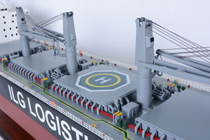 Maquette de navire porte-conteneurs à engrenages, réplique artisanale en bois écologique pour exposition et collection, 132Lx21.5Wx39H cm - Product Image 4