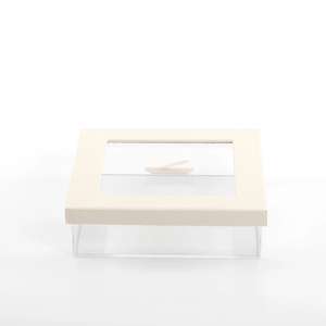 Boîte en acrylique transparente de luxe avec couvercle pour emballage cadeau, idéale pour mariage, anniversaire et événements spéciaux - Product Image 1