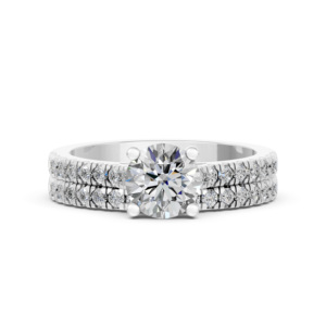 Bague en argent 925 avec diamant de laboratoire pour femme, certifiée IGI, fabricant de bijoux fins éthiques RJC ODM OEM E200910_WB300796 - Product Image 2