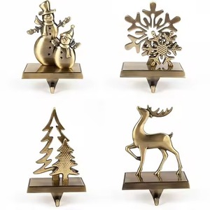 Premium Seasonal <b>Stocking</b> <b>Holder</b> Metal Design for Holiday Decoration Collection - Product Image 1