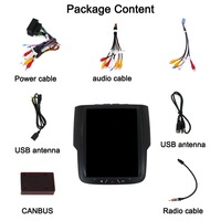 Lecteur multimédia Android 9,7 pouces pour voiture, autoradio GPS, Carplay, Android Auto, WIFI, lecteur DVD pour voiture, écran vertical pour Dodge RAM 1500 2013-2018