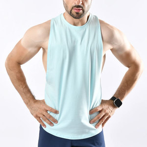 Hot Sale <b>Stringer</b> Longline Loose Design Solid Color Side Off Cut Design Stretchable Material Tank Top Summer Wear Knitted - Product Image 1