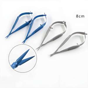 Ciseaux à iris Venus en acier inoxydable pour ophtalmologie, courbés, 8 cm, pour la suppression chirurgicale précise des points de suture en chirurgie des paupières doubles - Product Image 2