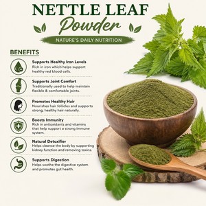 Poudre de feuilles d'ortie 100% naturelle, qualité alimentaire, pour les soins capillaires, les soins de la peau, les tisanes et les produits de soins personnels - Product Image 4