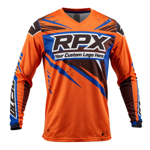 Camiseta de Motocross de Manga Larga para Hombre, Diseño de Sublimación Completa, Secado Rápido, para Equipo de Carreras Profesional - Product Image 1