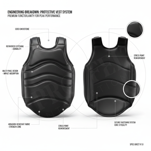 Chaleco Protector de Pecho para Boxeo de Alta Resistencia, Multipanel, Absorción de Impactos, Costuras Reforzadas y Logotipo Personalizado - Product Image 2