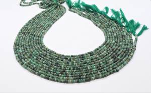 ลูกปัดมรกตสีเขียวเข้ม AAA รูปทรงกลมเรียบ ขนาด 3.5-4.5 มม. ลูกปัดพลอยมรกต 16 นิ้ว มรกตธรรมชาติทรงกลมเรียบแบบหลวม - Product Image 6