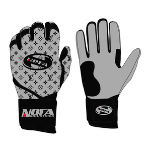 NOFA INDUSTRIES Pink Batting Gloves Ambidextrous Knit Fabric <b>Hook</b> And Loop Closure Fashionable Training Gloves - Product Image 3