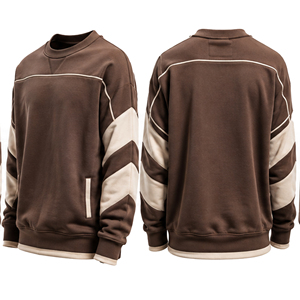Sweat-shirt à col rond pour homme, impression personnalisée, broderie, polaire premium, pull-over décontracté, vêtements de sport, streetwear, fabricants OEM pour hommes - Product Image 5