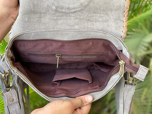 Bolso con flecos de cuero estilo bohemio, bolso de hombro de estilo occidental con flecos y estampado Animal - Product Image 6