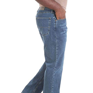 Jeans en denim déchiré de haute qualité pour hommes, style vintage, design personnalisé, lavage bleu, salopette à rivets - Product Image 1