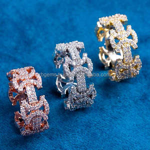 Customized Championship <b>Ring</b> 14K Yellow Gold 75 Grams <b>Men</b> Lab Grown Silver Plated Trendy Filled Brilliant Cut Diamond IGI EF - Product Image 4