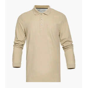 Polo à manches longues personnalisé avec logo imprimé 220g pour hommes, vêtements de travail pour hommes et femmes, polo à manches longues - Product Image 1