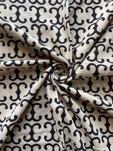 2024 Women's Customized Leaf/Dot Printed Breathable Cotton Long Swim Sarong Beachwear Cover-Up Sun Protection 2pcs MOQ - Product Image 3