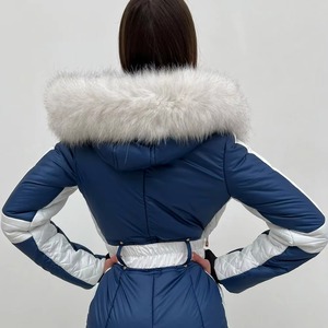 2026 Winter Ski Suit Warm Outdoor Snowboard Set Women Ski Overalls One-Piece Skiing Suit Waterproof Hooded Set Tracksuits - Product Image 4