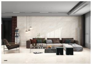 กระเบื้องพอร์ซเลนพื้นผิวพรีเมียม ขนาด 60x120 ซม. 600x1200 มม. 24x48 นิ้ว รูปแบบขนาดใหญ่ ผิวมันเงา สำหรับตกแต่งภายในสไตล์ร่วมสมัย - Product Image 5