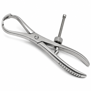 Pinza de reducción de rótula de 18 cm, manual, para sujeción ósea, de acero inoxidable alemán, ortopédica quirúrgica, Clase I, con certificación CE - Product Image 1