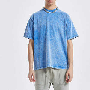 Camiseta con Diseño Moderno, Lavado Ácido, Impresión de Logotipo Personalizado, Algodón Premium, Moda Urbana, Talla Grande, Fabricante Mayorista - Product Image 1