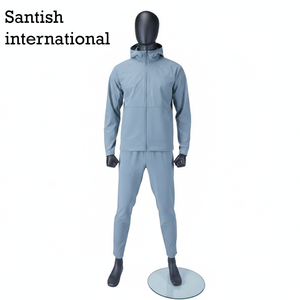 Chaqueta Cortavientos de Invierno para Hombre, Impermeable, Ligera, con Capucha, Transpirable, de Secado Rápido, con Logotipo Frontal en Lona y Poliéster - Product Image 1