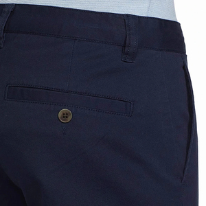 Pantalones Chinos Azul Marino Premium para Hombre, Corte Slim Fit, Sarga de Algodón, Estilo Casual de Negocios - Product Image 6