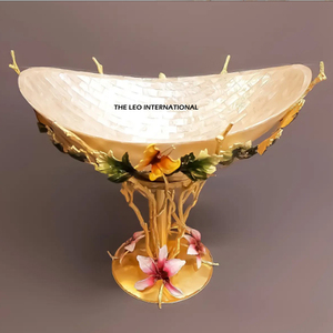 Hand Polished Sustainable Indian Aluminum Serving Bowl for Dry Fruits with Royal <b>Antique</b> Finish Dishwasher <b>Safe</b> - Product Image 6