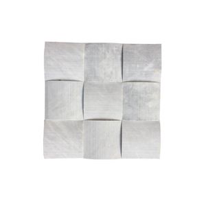 Square White Dome Marble <b>Mosaic</b> Tile 15mm Thick Water Resistant Eco-Friendly 5 Year Warranty Modern Interior Wall Graphic Design - Product Image 3