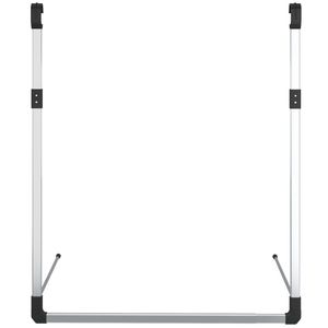 Organizador colgante telescópico plateado para armario, riel colgante para armario - Product Image 3