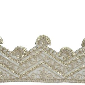 Handmade Boho Tissue Lace <b>Fabric</b> 9 Meter Embroidery with Multi-Shine Romantic Colors for Simple Luxury Clothes Finishing - Product Image 1