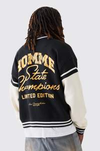 Veste universitaire de baseball personnalisée en polyester à 100 % avec logo d'équipe et nom de club, vente en gros à prix réduit - Product Image 4