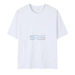 Camisetas de Cuello Redondo para Hombre, 100% Algodón, para Impresión Personalizada y Serigrafía, Anti-Pilling, Corte Holgado, 220g, al por Mayor - Product Image 1