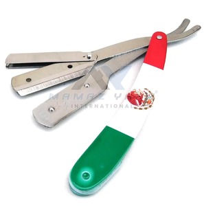 Premium Stainless Steel Swing Lock <b>Straight</b> Razor Professional Mens Single Blade Barber Shavette Safety Shaving Tool for Groom - Product Image 6
