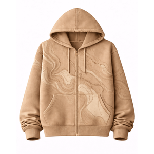 Sudadera con capucha para hombre, material de forro polar cálido, suave y transpirable, corte relajado, perfecta para atuendos casuales diarios y comodidad urbana. - Product Image 2