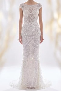 Vestido de Noche Formal de Sirena con Cuentas de Primera Calidad, Vestido de Graduación con Bordado de Lentejuelas, Vestido de Alta Calidad para Recepción de Bodas y Fiestas - Product Image 4