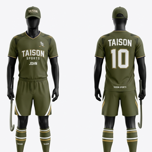 Ensemble d'uniformes de hockey sur gazon en polyester et élasthanne 280 GSM, jaune fluo avec panneau latéral noir, logo personnalisé par sublimation - Product Image 6
