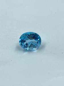 Topacio Azul Cielo Natural, Corte Brillante Redondo de 10x12 mm, 6.24 Quilates, Piedra Suelta para Joyería - Product Image 5