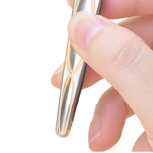 Professional Round Tip Eyebrow Tweezers Stainless Steel Precision Hair <b>Removal</b> <b>Tool</b> Durable Modern Design 9cm Length - Product Image 4