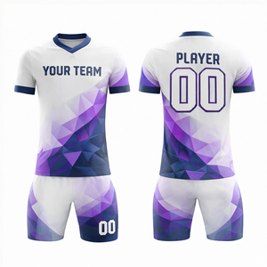 Nueva Llegada de Ropa Deportiva al Por Mayor, Mejor Precio, Secado Rápido, Corte Ajustado, Jersey Unisex, Conjunto Personalizado con Nombre de Equipo, 100% Poliéster Antibacteriano - Product Image 4