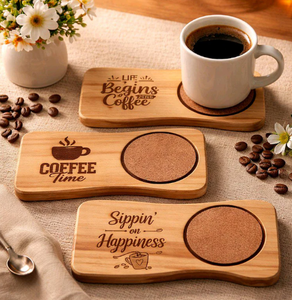 Walnut Handmade Wooden Drink <b>Tea</b> <b>Coaster</b> Personalized Hotel Restaurant Tableware Kitchenware <b>Coasters</b> - Product Image 6