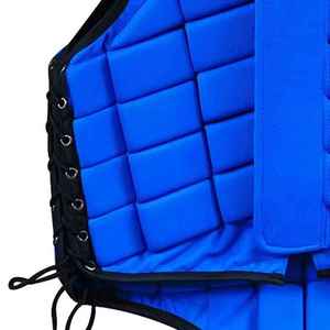 Blue Neoprene Horse Riding Safety Vest <b>Body</b> Protector Unisex Sleeveless Lightweight Equestrian Protective Gear - Product Image 3