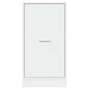 Armoire d'apothicaire de taille moyenne en bois d'ingénierie blanc pour salon - Product Image 5