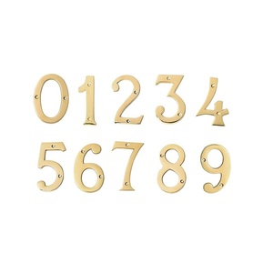 Placa de Número de Puerta de Hotel de Latón, Número 4, Letrero de Dirección Vintage, Placa Decorativa con Número para Montar en la Pared, para el Hogar u Oficina - Product Image 6