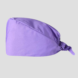Casquette de chirurgien/chef unisexe en coton tissé, réglable, anti-poussière, respirante, à séchage rapide, avec bande anti-transpiration et détection d'aiguilles - Product Image 1