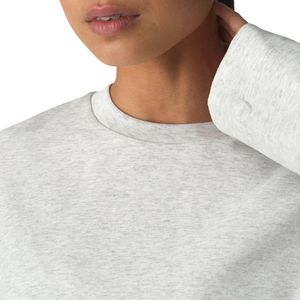 Sudadera Corta para Mujer, Manga Larga, Corte Holgado, Informal, para Gimnasio y Entrenamiento, Algodón Suave, Ropa Deportiva, Logotipo Personalizado, OEM, Venta al Por Mayor - Product Image 4