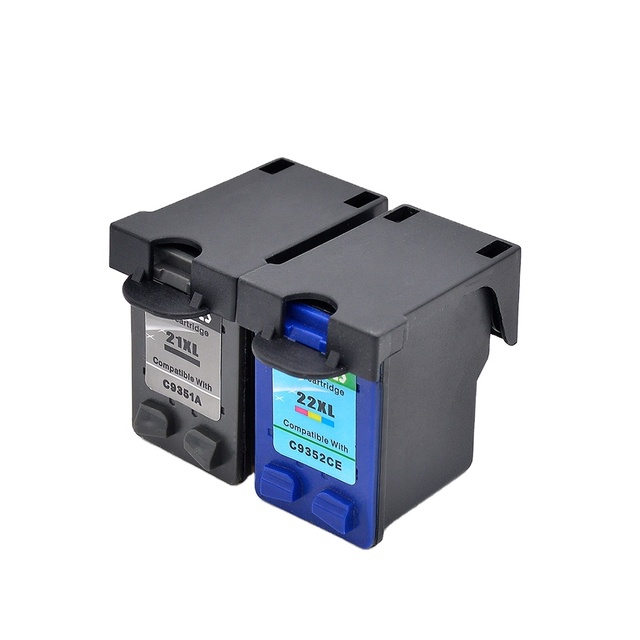 Tatrix 21 21XL 22 22XL Premium Remanufactured Color Inkjet Ink Cartridge for HP DeskJet 3940 Printer
