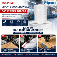 Fil à coudre 100% PPMF 2PLY 840D teint en filier, haute résistance 210X4X2 pour machine à coudre les sacs tissés PP/BOPP