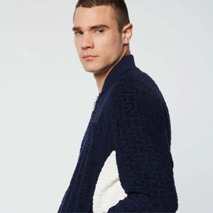 Casual High Street Embroidered Logo Patches Bomber <b>Jacket</b> <b>Men</b> Casual Ribbed Collar <b>Lightweight</b> Windproof Bomber <b>Jacket</b> - Product Image 4