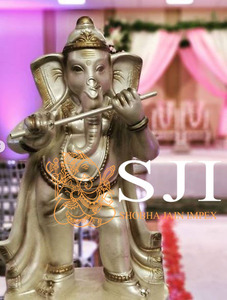 Estatuas Tradicionales de Ganesha de Fibra Musical para Decoración de Bodas Indias, Uso en Interiores/Exteriores - Product Image 5