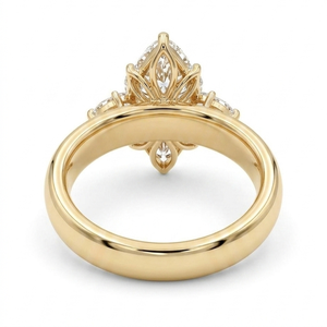 แหวนหมั้นเพชรทรงเหลี่ยมทองคำขาว 18K สำหรับผู้หญิง เพชรเพาะเลี้ยงในห้องปฏิบัติการ ได้รับการรับรองจาก IGI ระดับความใส F VVS2 เครื่องประดับคลาสสิก - Product Image 3